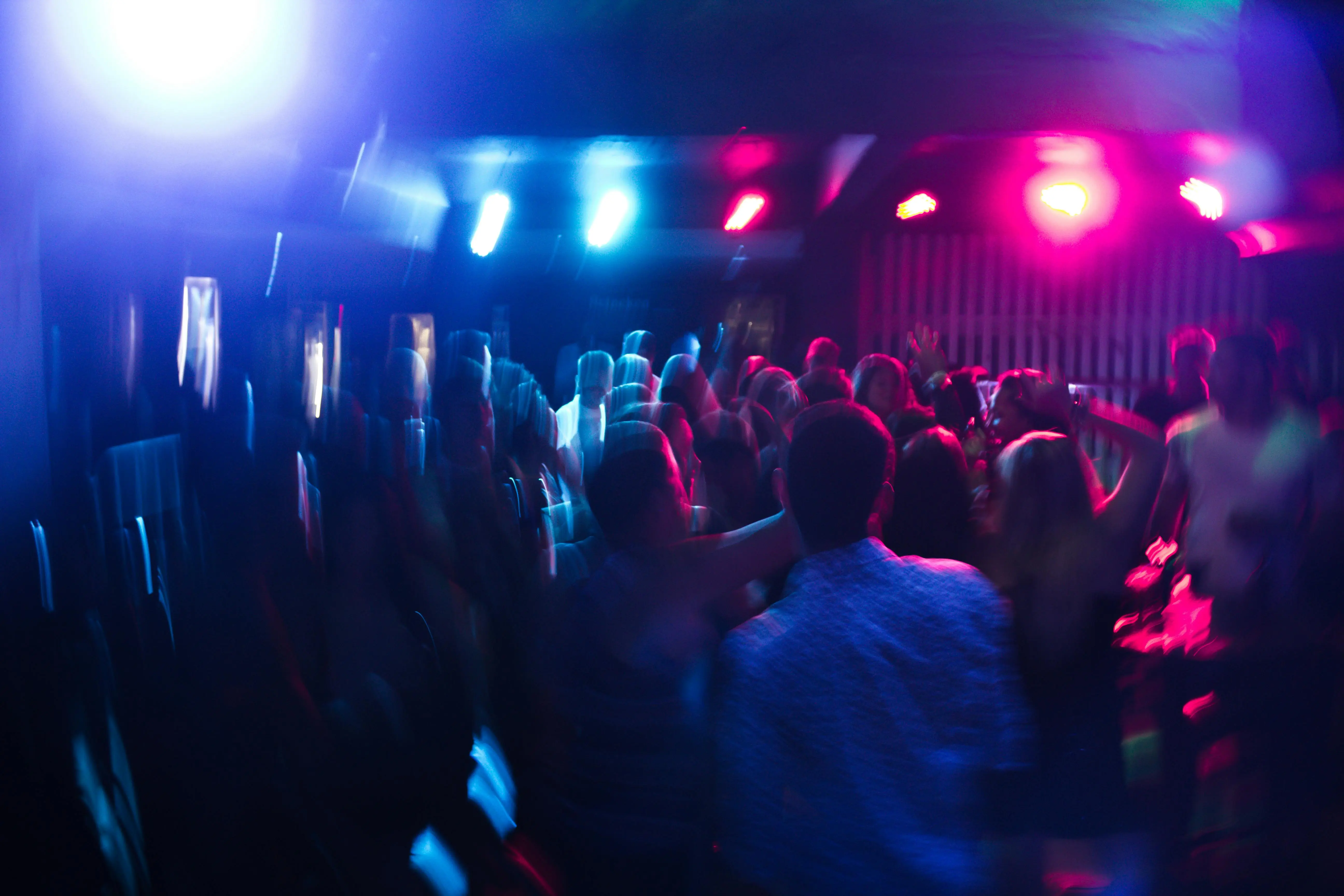 Empty stage with lighting
